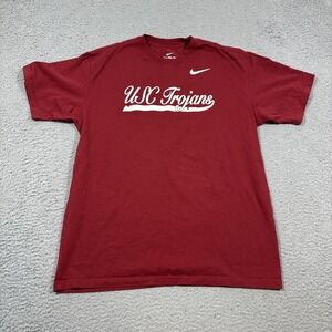 USC Trojans Nike T-Shirt Men's Sz M Red Official Gear NCAA Short Sleeve